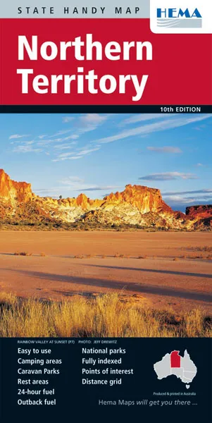 Hema State Map - Northern Territory State Handy