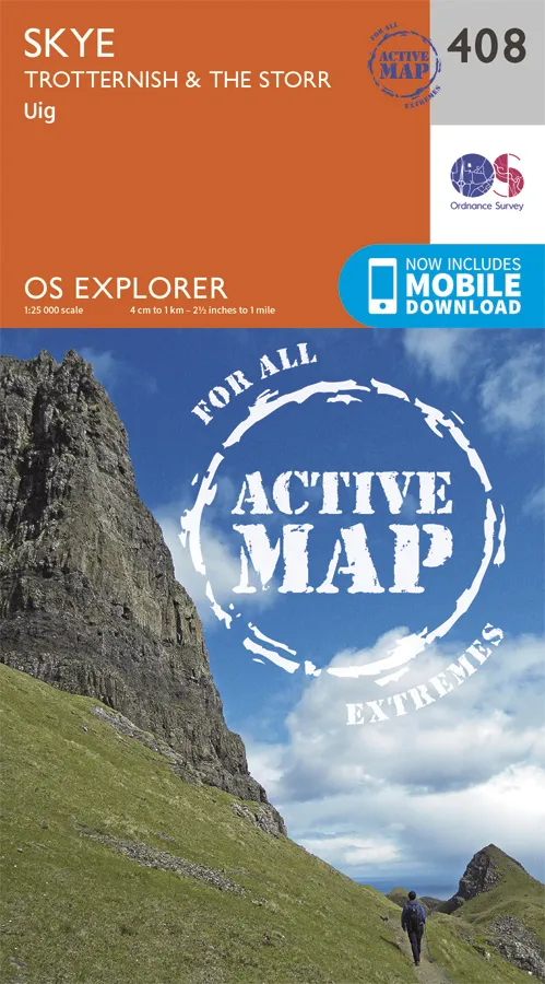 OS Explorer Active - 408 - Skye - Trotternish & The Storr