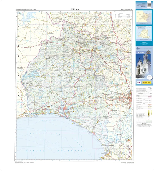 CNIG Spanish Provincial Road Maps (1:200k) - Huelva - Image 2