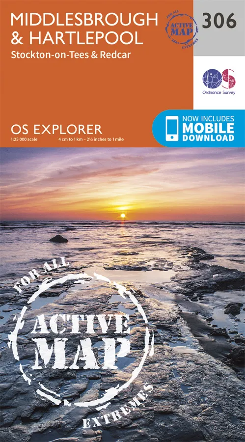 OS Explorer Active - 306 - Middlesbrough & Hartlepool