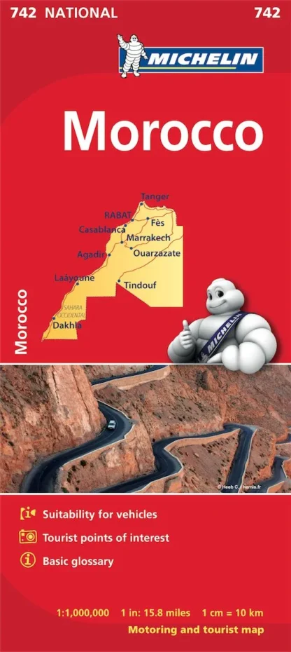 Michelin National Map - 742-Morocco