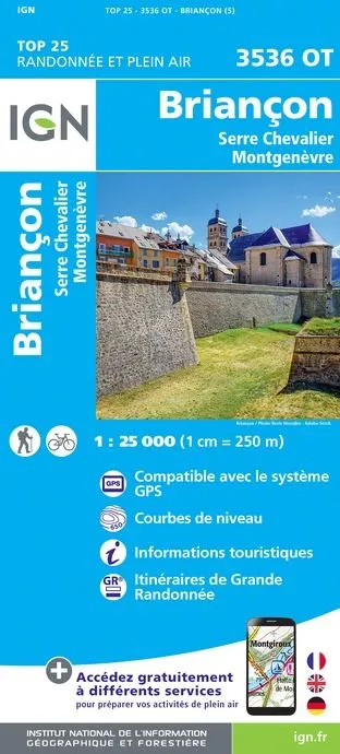 IGN Top 25 - Briançon / Serre-Chevalier / Montgenèvre