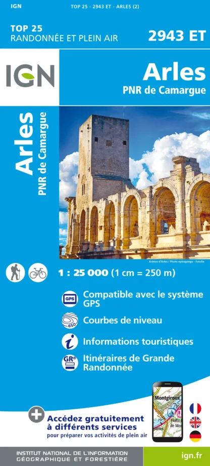 IGN Top 25 - Arles / PNR de Camargue