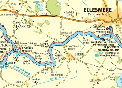 Heron Waterway Map - Llangollen And Montgomery Canals - Image 2