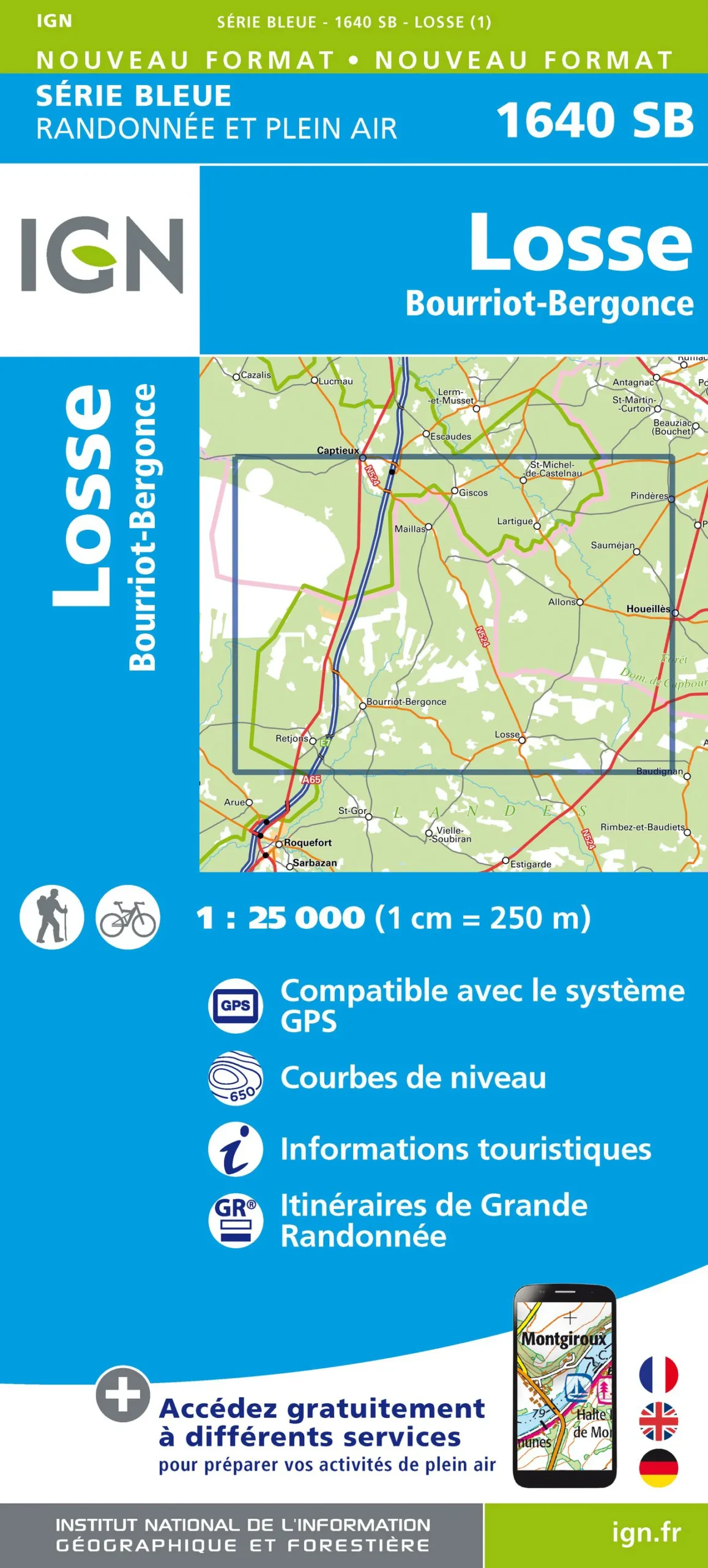 IGN Top 25 - Serie Bleu - Losse / Bourriot-Bergonce 1640