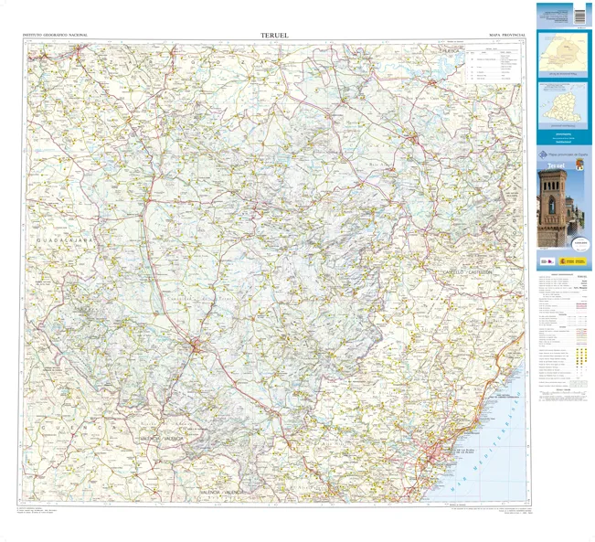 CNIG Spanish Provincial Road Maps (1:200k) - Teruel - Image 2