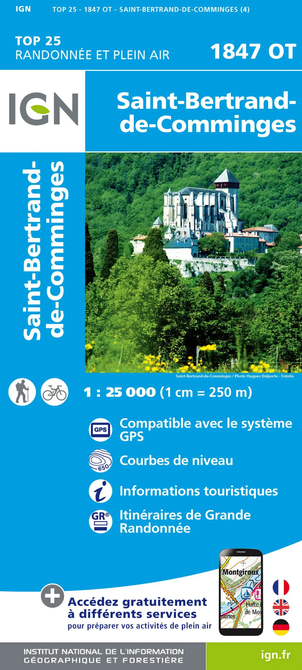 IGN Top 25 - St-Bertrand-de-Comminges