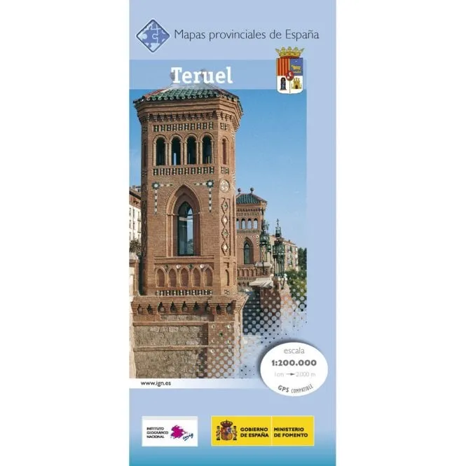 CNIG Spanish Provincial Road Maps (1:200k) - Teruel