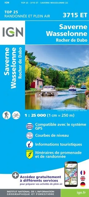 IGN Top 25 - Saverne - Wasselonne - Rocher de Dabo - Image 2