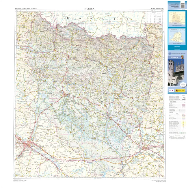 CNIG Spanish Provincial Road Maps (1:200k) - Huesca - Image 2