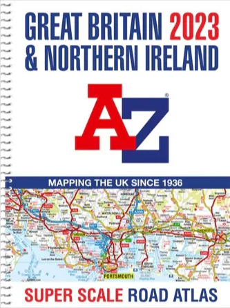 Great Britain Super Scale A-Z Road Atlas 2023 (A3)