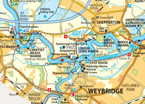 Heron Waterway Map - River Thames & The Thames Path - Image 2