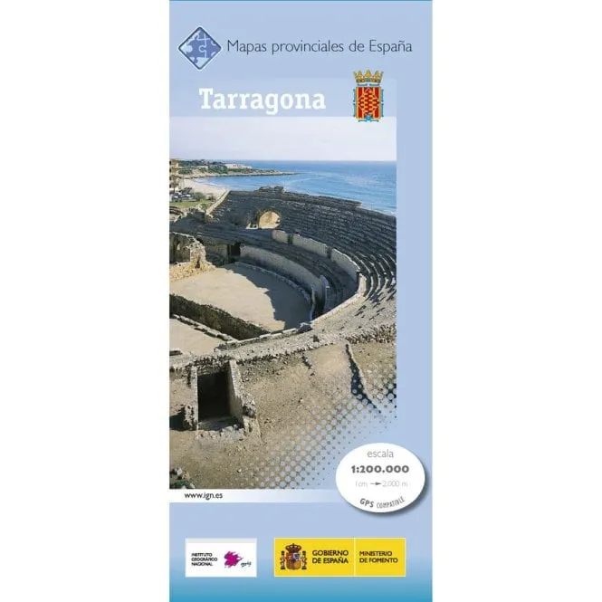 CNIG Spanish Provincial Road Maps (1:200k) - Tarragona