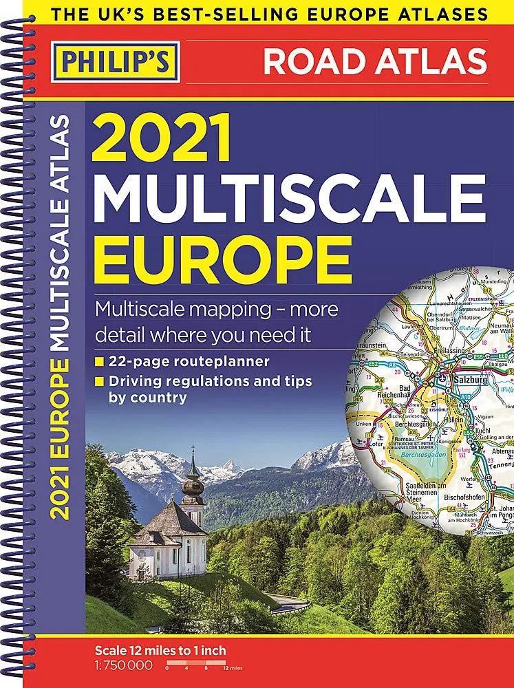 Philips Road Atlas - Easy to Read Multiscale Road Atlas Europe - A4 Spiral - Image 2