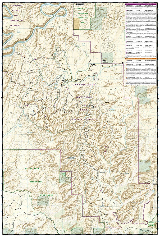 National Geographic - Trails Illustrated Maps - Canyonlands Needles - Image 2