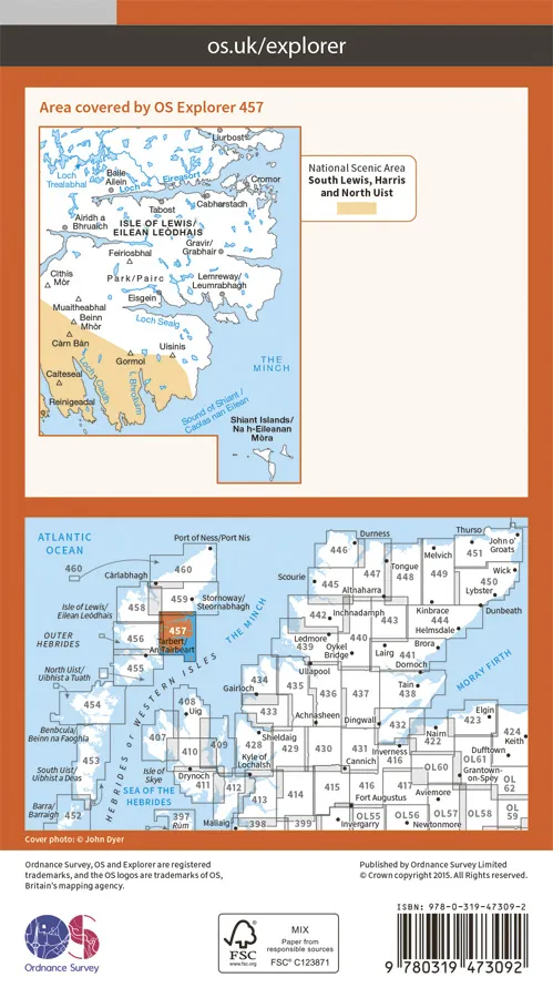 OS Explorer Active - 457 - South East Lewis - Image 2