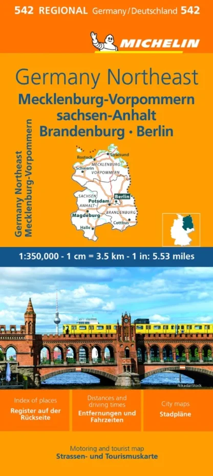 Michelin Regional Map - 542-Germany Northeast