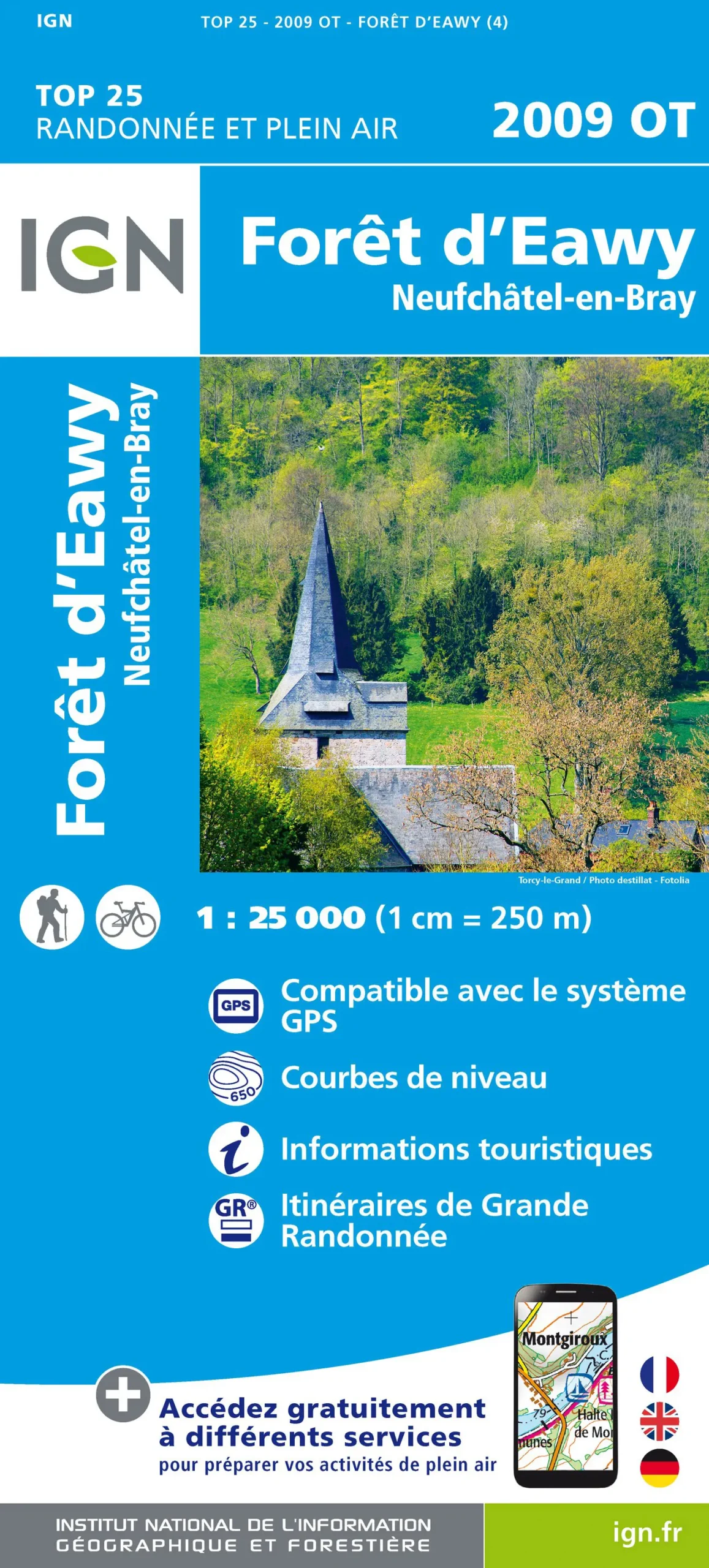 IGN Top 25 - Forêt d'Eawy / Neufchâtel-en-Bray - Image 2