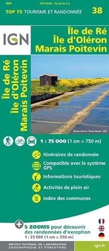 IGN Top 75 - Ile-de-Re / Ile d'Oleron / Marais Poitevin - Image 2