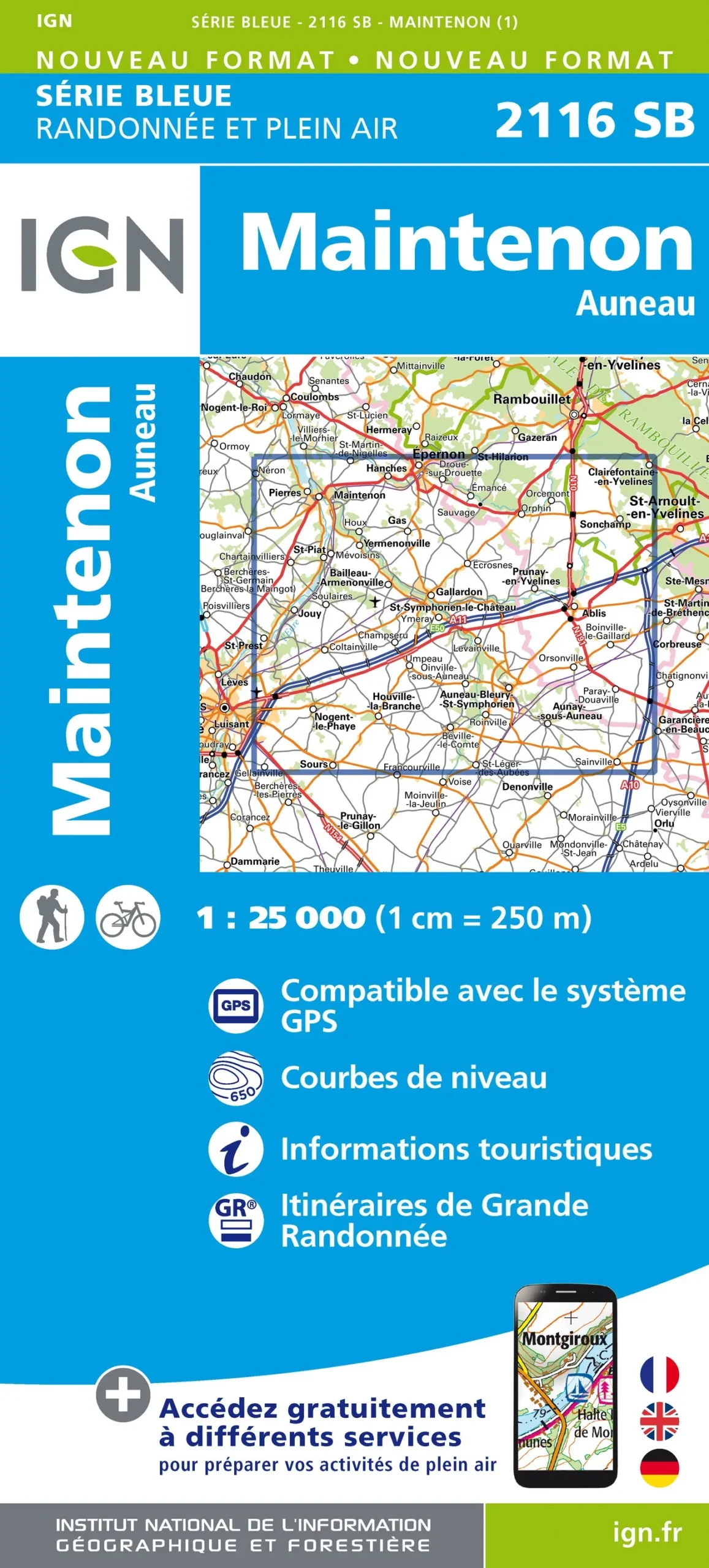 IGN Top 25 - Serie Bleu - Maintenon / Auneau 2116 - Image 2