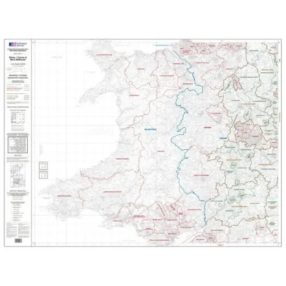 OS Admin Boundry Map - Wales