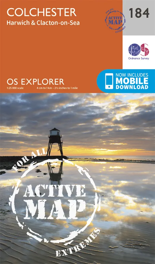 OS Explorer Active - 184 - Colchester