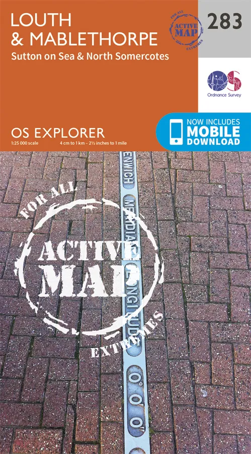 OS Explorer Active - 283 - Louth & Mablethorpe