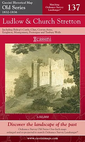 Cassini Old Series - Ludlow & Church Stretton (1832-1836) - Image 2