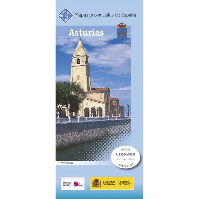 CNIG Spanish Provincial Road Maps (1:200k) - Asturias