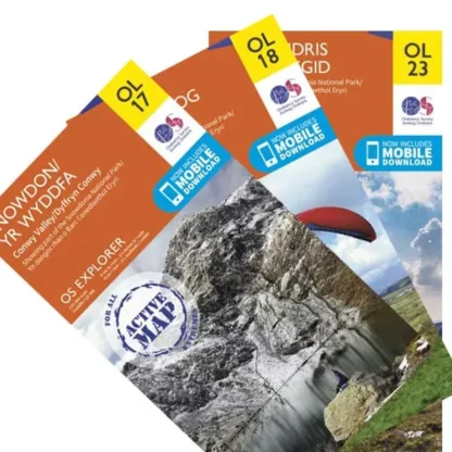 OS Explorer Active Map Set - Snowdonia