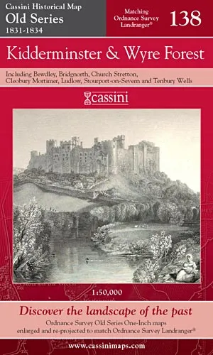 Cassini Old Series - Kidderminster & Wyre Forest (1831-1834) - Image 2