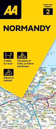 AA - Touring Map France - Normandy