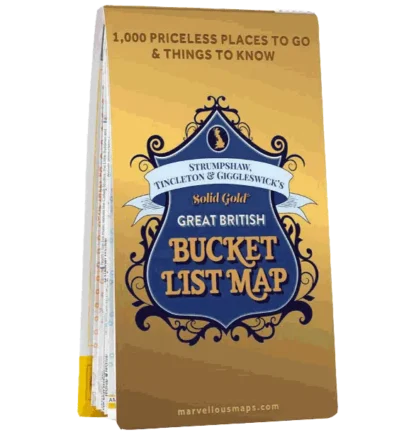 ST&G's Solid Gold Great British Bucket List Map