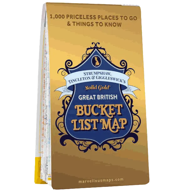 ST&G's Solid Gold Great British Bucket List Map