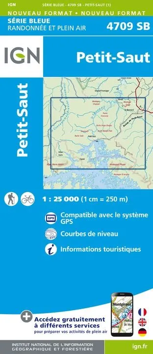 IGN Top 25 - Serie Bleu - Petit-Saut (Guyana) 2039