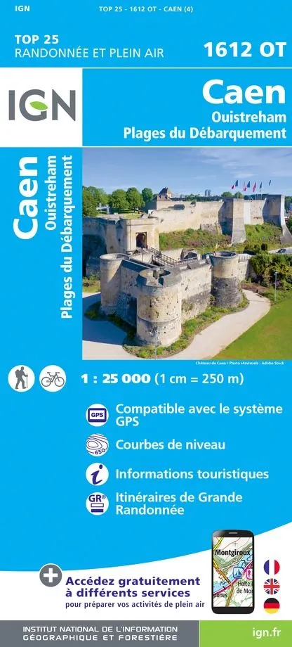 IGN Top 25 - Caen / Ouistreham / Plages du Débarquement - Image 2