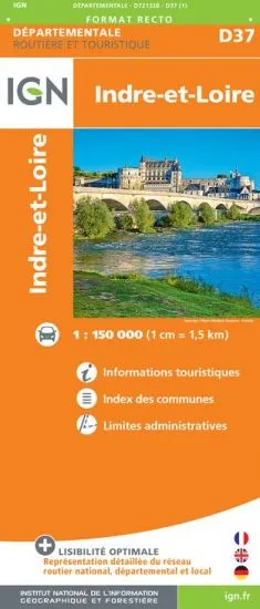 IGN Departmental - Indre-et-Loire - D37