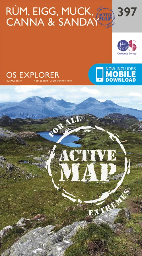 OS Explorer Active - 397 - Rum, Eigg, Muck, Canna & Sanday