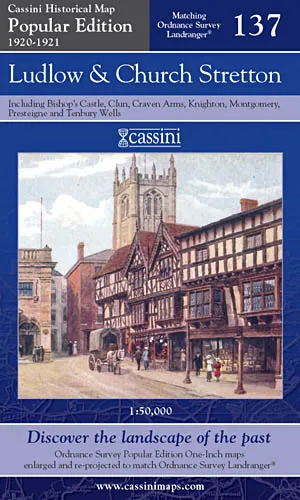 Cassini Popular Edition - Ludlow & Church Stretton (1920-1921) - Image 2