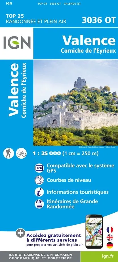 IGN Top 25 - Valence / Corniche de l'Eyrieux - Image 2