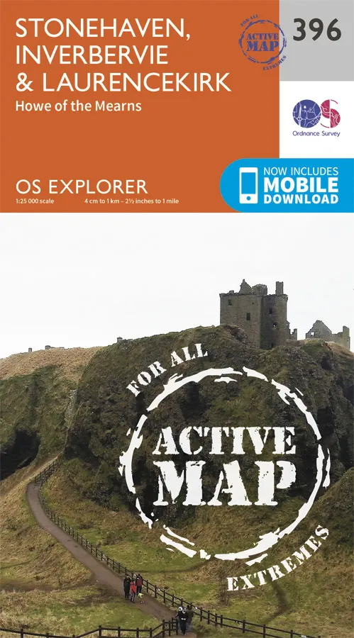 OS Explorer Active - 396 - Stonehaven, Inverbervie & Laurencekirk
