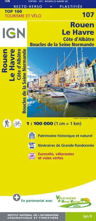 IGN Top 100 - Seine-Maritime Rouen Le Havre Dieppe Etretat - Image 2