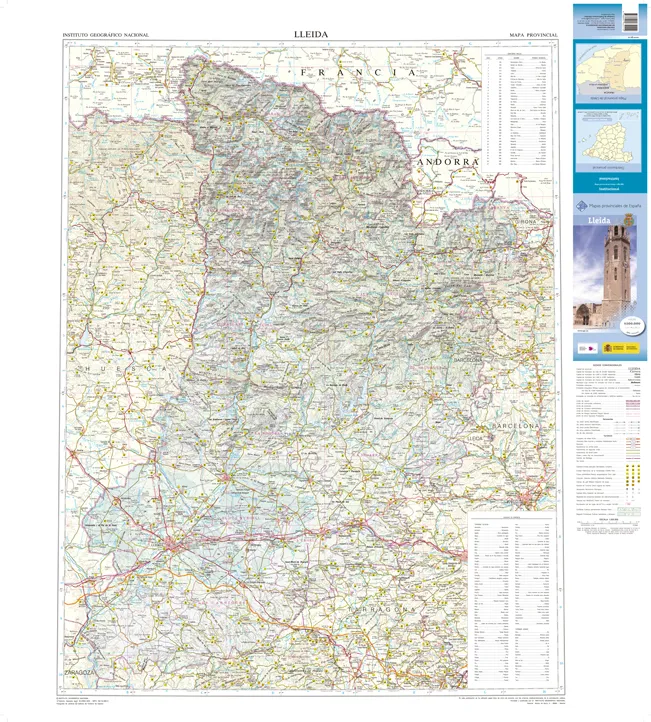 CNIG Spanish Provincial Road Maps (1:200k) - Lleida - Image 2