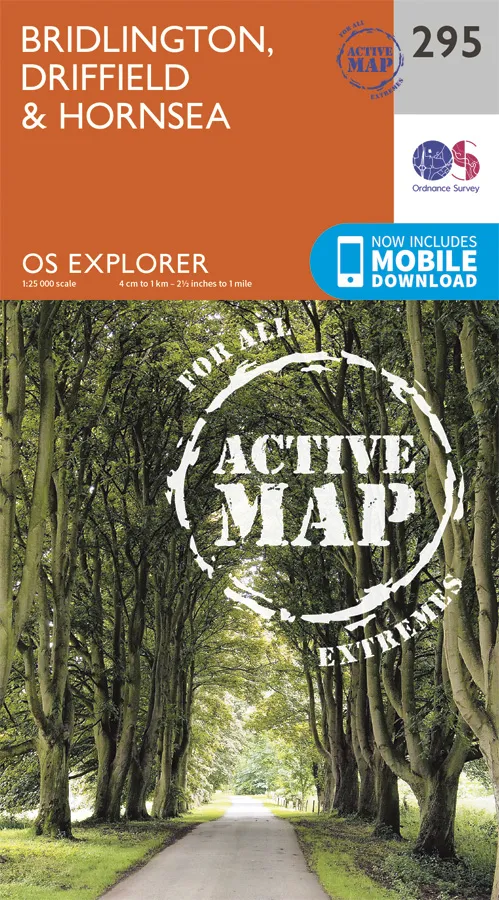 OS Explorer Active - 295 - Bridlington, Driffield & Hornsea