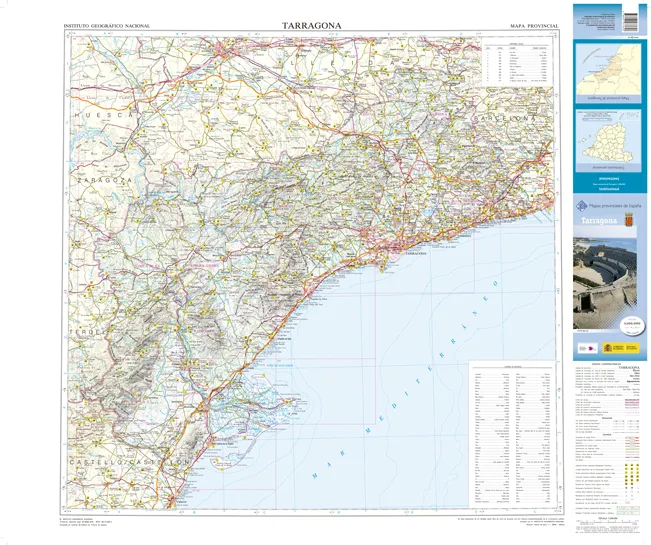 CNIG Spanish Provincial Road Maps (1:200k) - Tarragona - Image 2