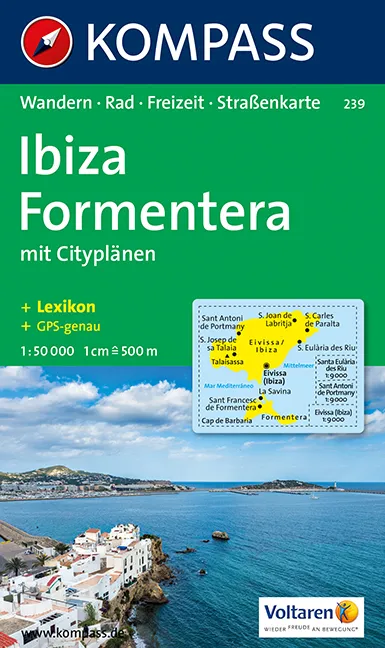 Kompass Maps - Ibiza & Formentera 239 GPS