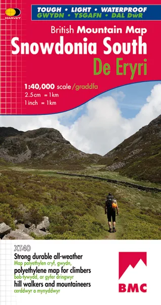 Harvey British Mountain Map - BMC - Snowdonia South