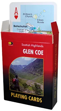 Harvey Map Playing Cards - Glen Coe