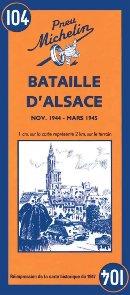 Michelin Historical Map - Battle Of Alsace (1944 - 1945)