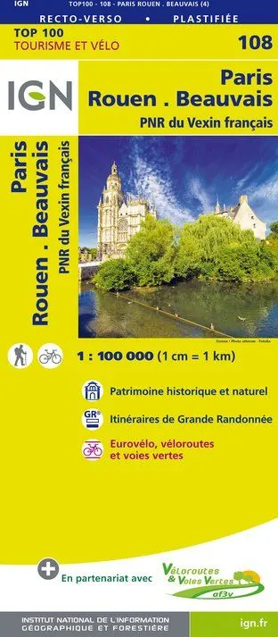 IGN Top 100 - Paris / Rouen / Beauvais / PNR du Vexin francais